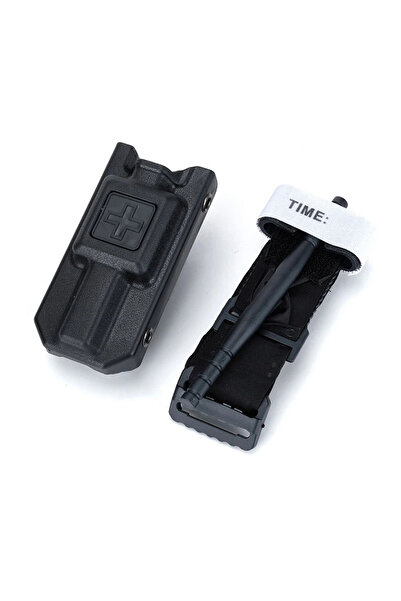 Choice بدلة سوداء، عاصبة طوارئ خارجية لجمع الدم، عاصبة تكتيكية، صندوق تخزين للقطط، حقيبة MOLLE