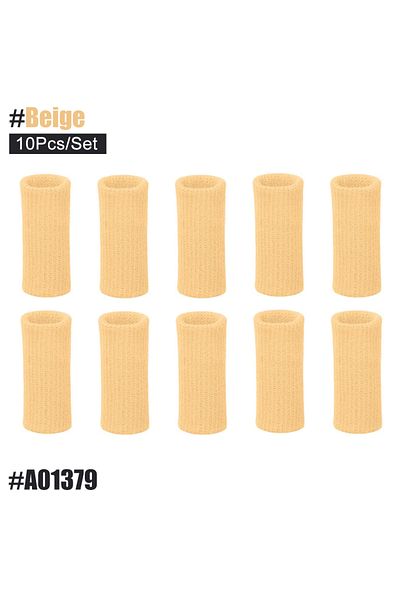JUUMMP Type2-Beige JUUMMP 10Pcs/Set Finger Protection Arthritis Support Finger Guard Outdoor Sports Basketb