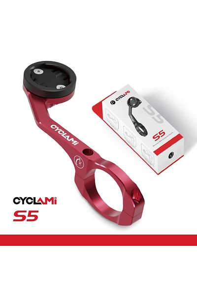 SoRider Red Cyclami S5 Aluminium Alloy Double-sided Bike Computer Mount Mtb Road Gps Headlight Holder Bracke