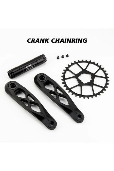 Choice 165mm Black Crank 34T EVOSID Ultralight MTB Bike Crank 165mm DUB Axis 29mm Mountain Bicycle Crankset