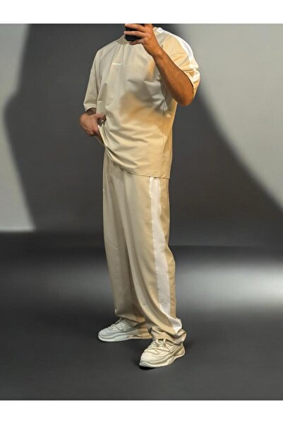 Butik Ross Striped Relaxed Cut Bottom Top Set