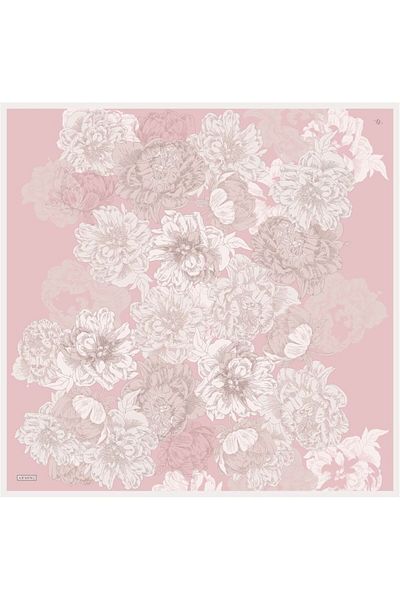 Armine Tivil Silk Scarf 9330-05 Pink Mixed Pattern