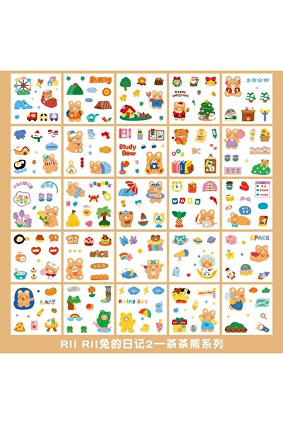 choice2 D 25 Pcs 25/100 Pcs Cartoon Cute Sticker Pack Handbook Material Stick...