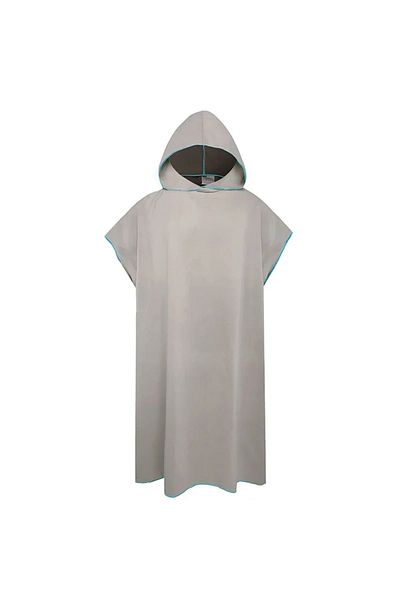Choice Grey Quick-drying Changing Robe Quick Dry Bathrobe Hooded Absorbent Bath Towel Swimming & Fitness Su