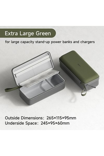Choice Extra Large Green Hagibis Electronic Organizer Travel Cable Organizer Bag Pouch Portable Carry Case