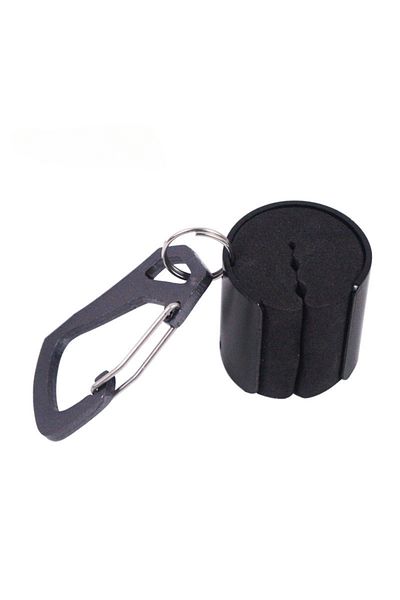 Choice Black Fishing Rod Holder Clip Metal Housing Support Wearable Belt Clip Rod Holder Stand Up Pole Stro