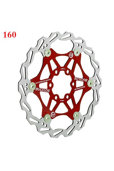 Choice 1PC 160mm Red 2PC BUCKLOS Bicycle Disc Brake 160/180/203 Bike Floating Rotors Stainless Steel Mounta