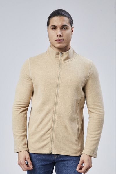 M MOONCOVER Φούτερ unisex ιταλικό φλις με τσέπη με φερμουάρ