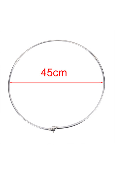 Choice 45cm Stainless Steel Fishing Folding Net Brail Head Round Dipnet Tackl...