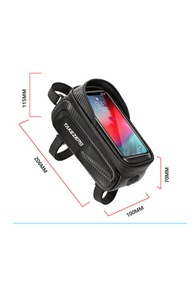 Choice حقيبة دراجة هوائية مقاومة للماء وشاشة تعمل باللمس وحقيبة ركوب الدراجات...