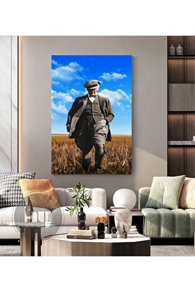 Tunax Pšenično polje Ataturk platno slika kućna zidna umetnost dnevna soba ka...