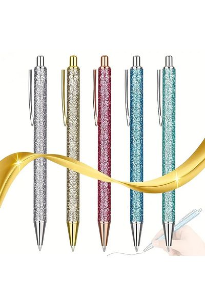 Choice 5PCS 5pcs/Set Gel Pens Refills Ballpoint Pen 1.0mm Office Bullet Tip Black Ink Student School Statio