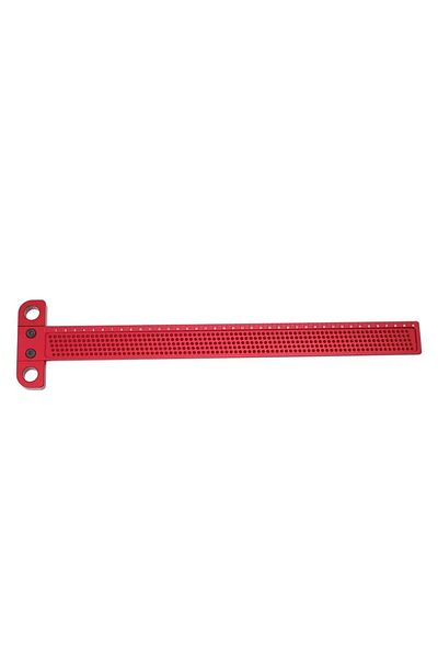 toohr 1PCs T400 Woodworking Scribe 60-400mm T-type Ruler Hole Scribing Ruler Aluminum Alloy Line Drawing M