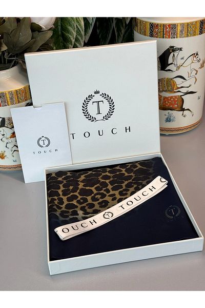 Oxygen Scarfs Touch Imported Leopard Voile Silk Shawl