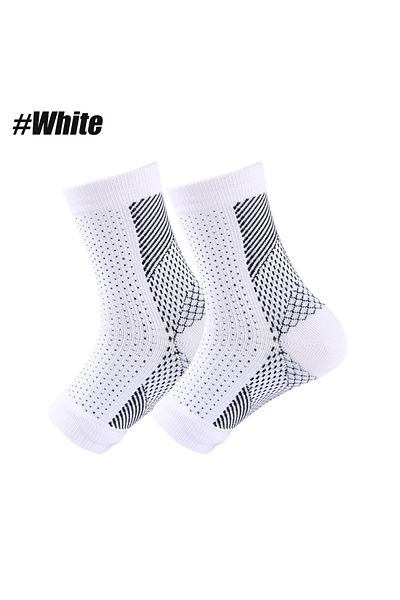 Choice S/M White 1Pair Neuropathy Socks for Men Women, Soothe Compression Socks for Neuropathy Pain,Ankle B