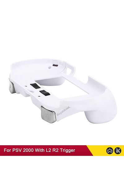 Choice White Gamepad Hand Grip Joystick Stand Shell Case Protector with L2 R2 Trigger Button For PS VITA 20