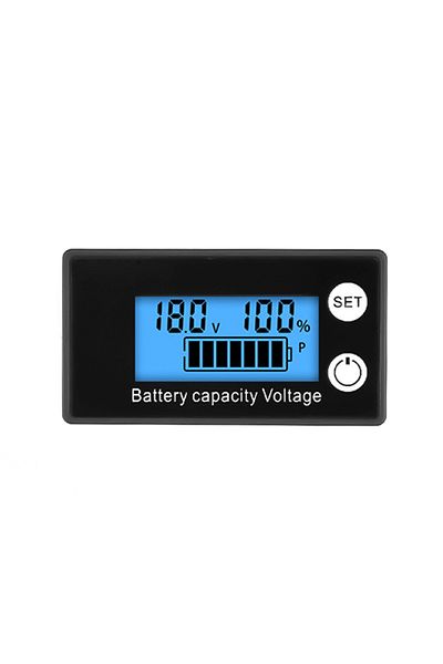 Choice1 Blue Screen Battery Capacity Indicator DC 8V-100V Lead Acid Lithium LiFePO4 Car Motorcycle Voltmeter