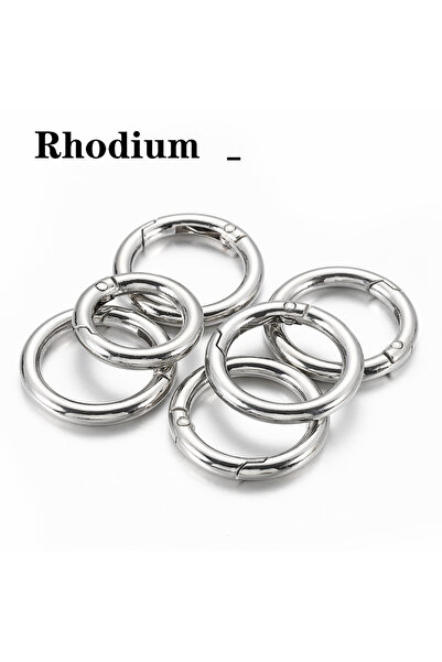 Choice 25 مم - 5 قطع من الروديوم 5 قطع مشبك زنبركي سلسلة مفاتيح KC ذهبي اللون...