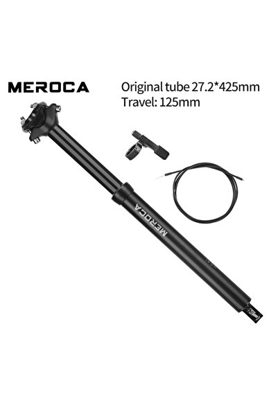 Choice 27.2mm MEROCA Bike Dropper Seat Post 30.9/31.6x425mm Internal Routing ...