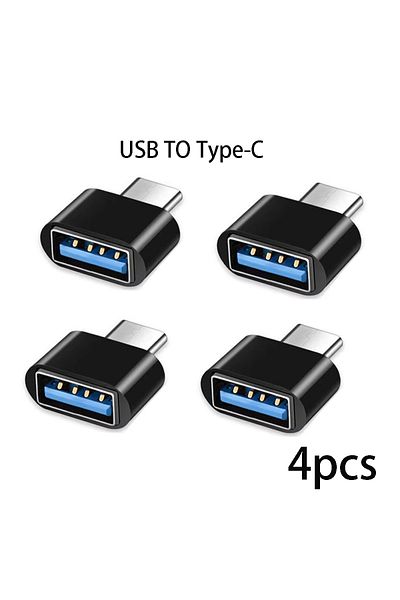 Choice محول بيانات USB 3.0 ذكر إلى أنثى من النوع C صغير أسود اللون، مكون من 4 قطع لأجهزة Macbook Pro