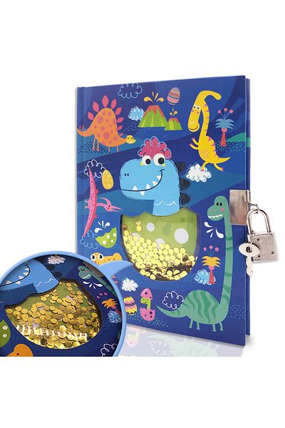Choice B6 Blue Diary with Lock and Keys, 160 Pages Journal Secret Cute Notebook for Little Kids