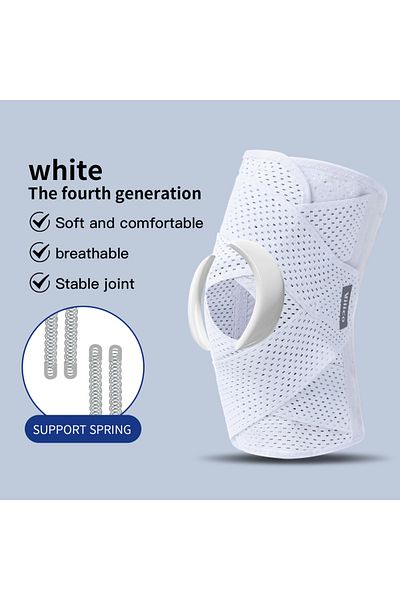 Choice M AB003B-WH 1PC Sports Kneepad Men Women Pressurized Elastic Knee Pads Arthritis Joints Protector Fi