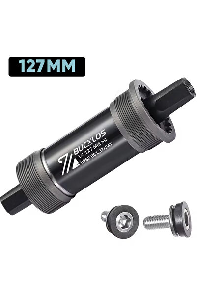 BUCKLOS دعامة سفلية مدببة مربعة مقاس 68 × 127 مم BSA 68 مم 80 مم 90 مم 100 مم 110 مم BB للجبال/الثلج/الدهون