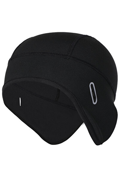 Choice قبعات ركوب الدراجات الشتوية السوداء المقاومة للرياح والحرارة والتزلج ع...