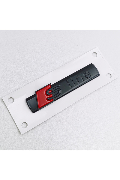 Choice11 شعار Sline ثلاثي الأبعاد أسود لامع مصنوع من مادة ABS مطلية بالكروم ا...