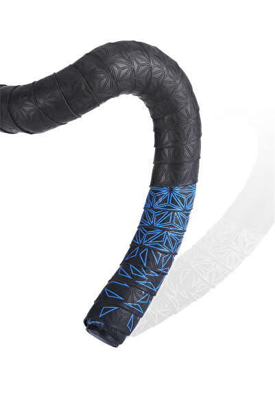 Choice شريط مقود دراجة طريق مضاد للانزلاق من قطعتين باللون الأزرق، شريط مقود ...