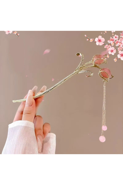 Choice نمط D 1 قطعة إكسسوارات شعر على الطراز الصيني الرومانسي مجوهرات من سبائ...