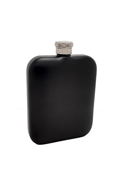 Güneş Matte Black on Steel 5 Oz 150 Ml Beverage Flask Py84sy