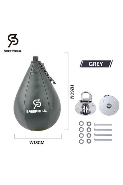 Choice grey with swivel Free Shipping Boxing Speed Ball Set Fitness Boxing Pear Speed Ball Reflex Inflate P