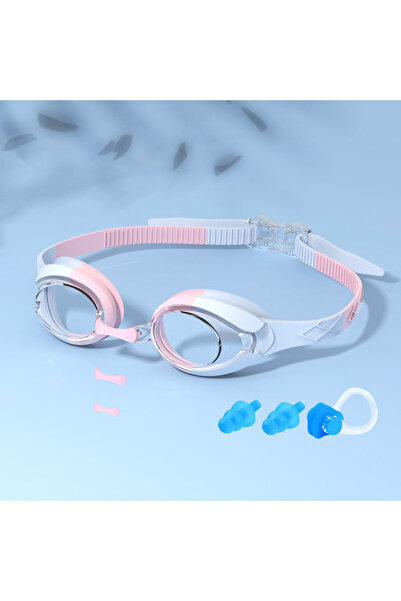 Choice نظارات سباحة للأطفال من PinkBlue مقاومة للماء ومضادة للضباب والتسرب لل...