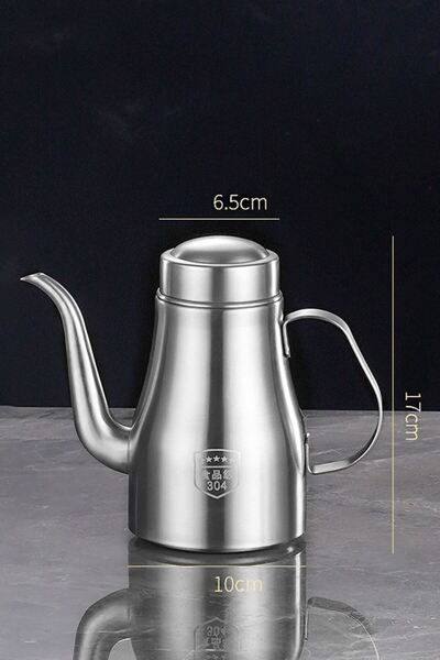 Chavin Komple 304 Çelik Silver 700 ml 24 Oz Yağdanlık Sosluk ve Sirkelik cin866by