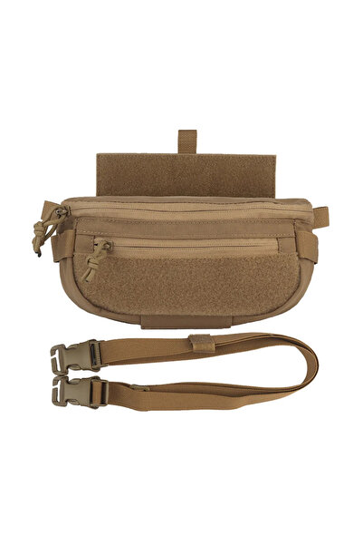 Choice TAN Tactical Hanger Pouch Compact Abdominal Dangler Pack Quick Release...