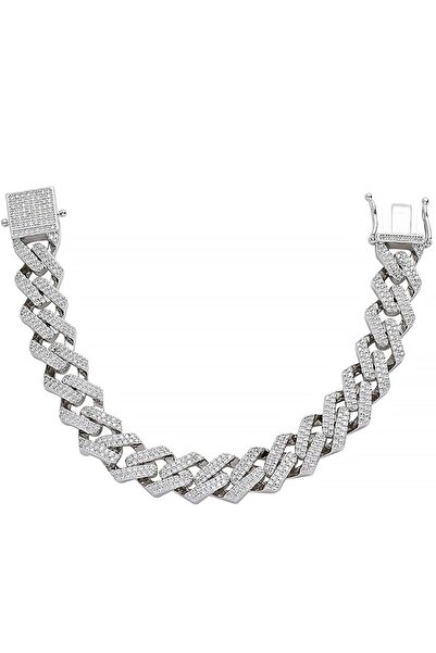 Chavin 15 Mm. Thick Stone Alloy Men's Bracelet Ek19By