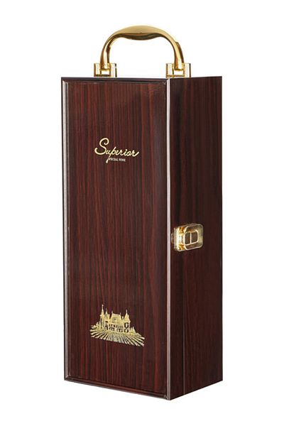 Falconetti Wooden Brown Wine Box - Corkscrew Opener Wine Rack Set Cin357khv