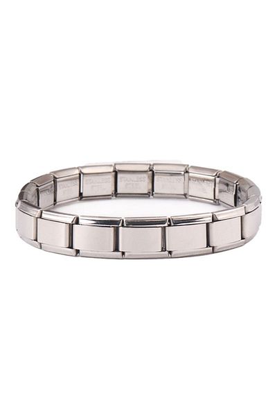 Chavin Gray Shiny Women's Bracelet with 9 mm Steel Elastic - EU64