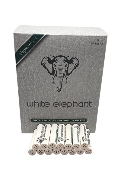 White Elephant 150 li 9 mm.Lületaşı Pipo Filtre Filitresi kb65