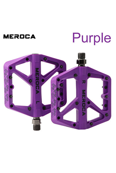 Choice دواسات دراجة MEROCA المصنوعة من النايلون باللون الأرجواني، محامل خفيفة...