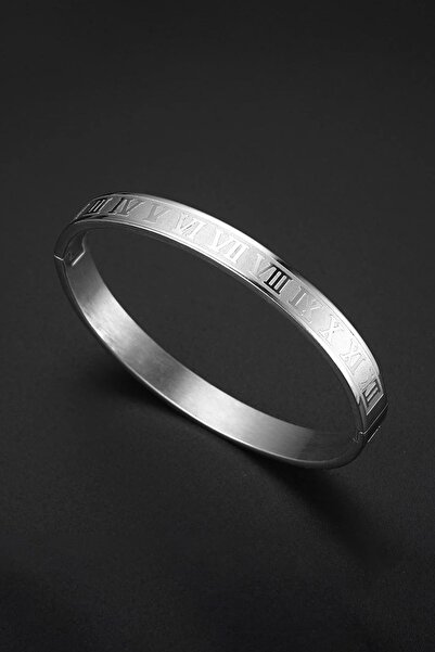 Chavin Roman Numeral Steel Men's Bracelet Eu02By