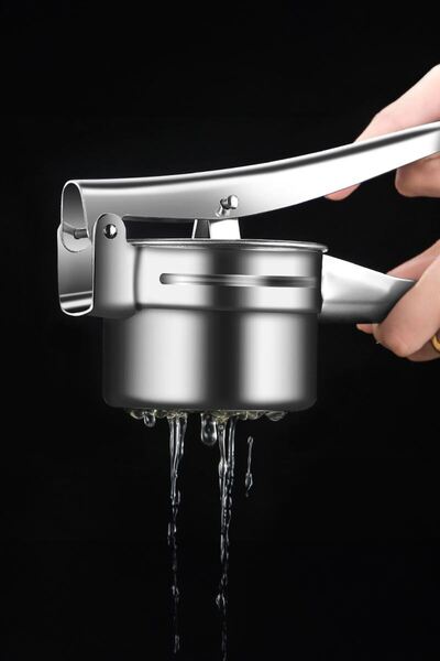 Chavin Çelik 9 cm çaplı Patates Ezici Püre Yapıcı Meyve Sıkacağı Pres cin787