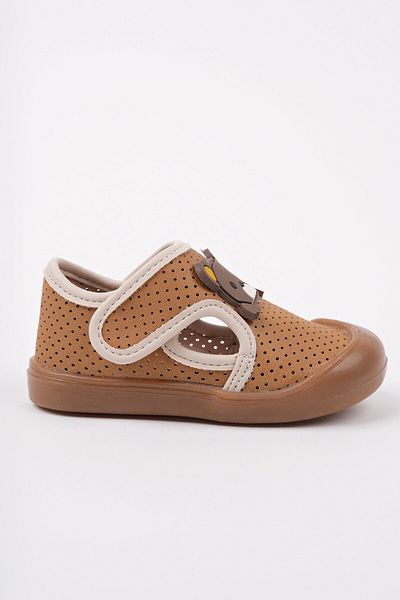 MUGGO Scot Daily First Step Baby Sneakers with Velcro Teddy Bear