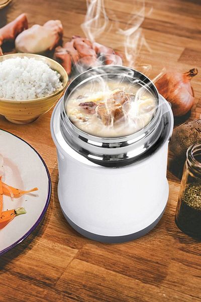 Weather Forecast 560ml Vacuum White Steel Food - Baby and Food Storage Thermos, Expedition Cin721By
