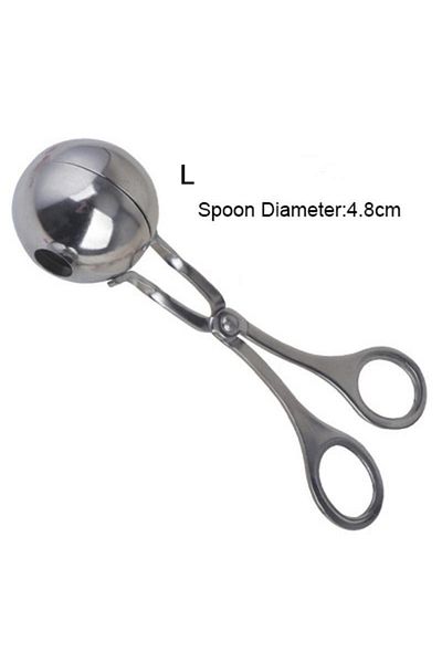 Choice L Meat Ball Maker Tool Stainless Steel Clip Round Rice Ball Shaper Spoon Meatball Making Mold Non S.