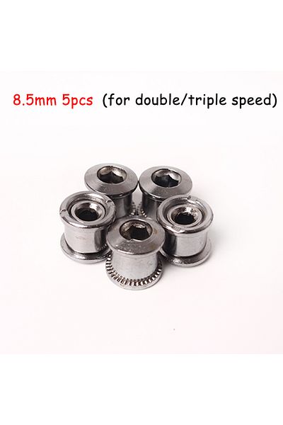 Choice 5PC 8.5 silver 4/5PC Bicycle Chainring Bolt 6.5/8.5mm Bike Chainwheel Crew Mountain Bike Crank Screw