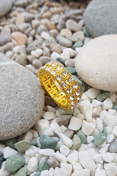 Chavin En16Sr Model 2 Row Stone Complete Ring