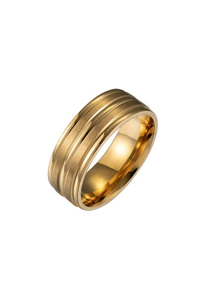 Chavin Promise Engagement Yellow Rope Men's Steel Ring Wedding Ring Ec43sr