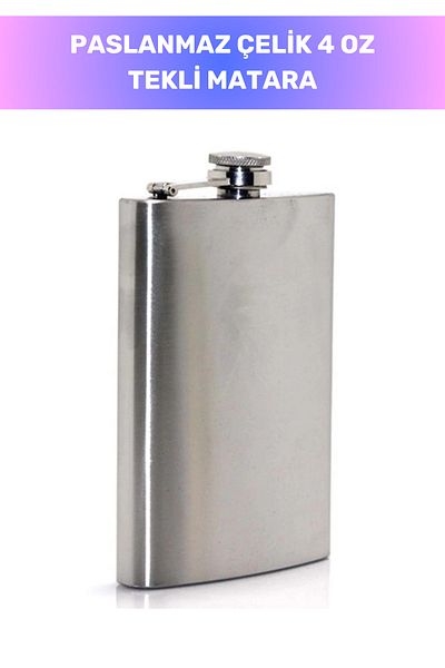 Fernanda Special Series 4 oz Single Drink Alcohol Whiskey Camping Flask Bottle Stainless Steel That Keeps Cold for a Long Time